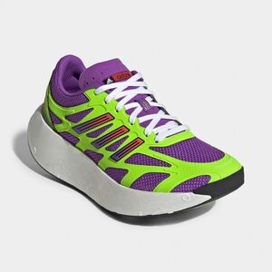 Adidas Women's Purple and Green Sneakers